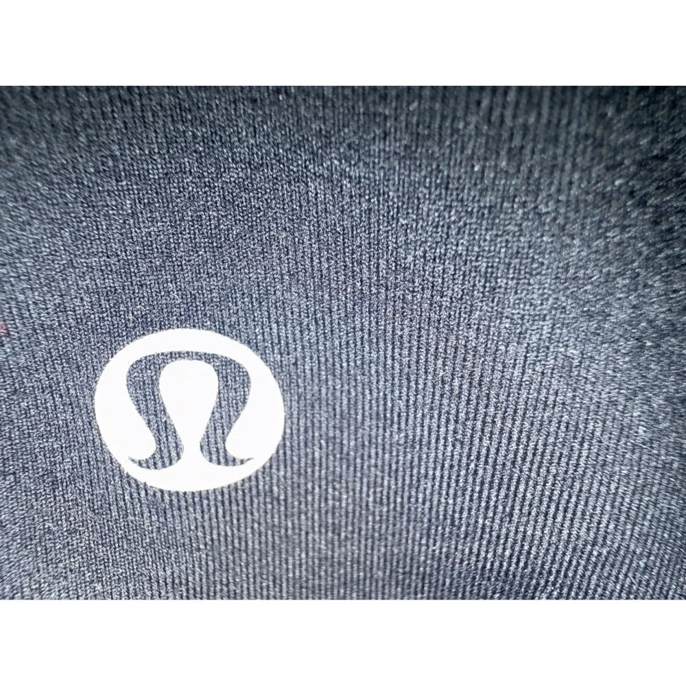 Lululemon Athletica Womens Black Running Jacket Mock Neck Thumbholes Size 6‎